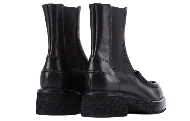 Lookbook (W) But Emporio Armani Chelsea 'Kulit Vegan Hitam'. X3N158XF267100002