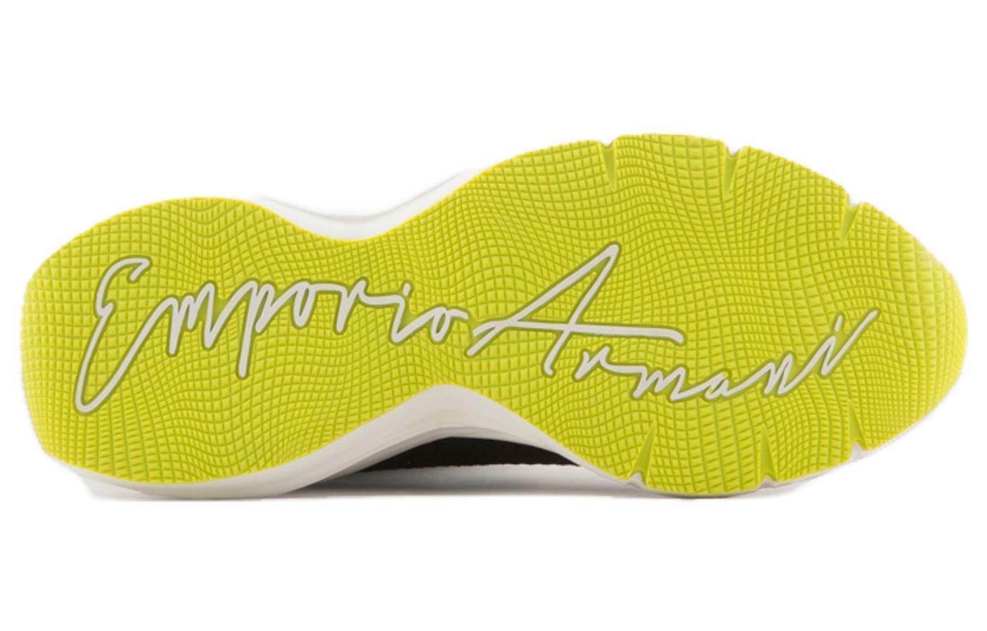 (W) Emporio Armani CNY Series 'Black Leather Mesh Knit Sock' 圖 5