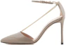 Buy (Women) Emporio Armani d'Orsay 'Light Brown Buckle Pointed Stiletto' X1F183XF491100377