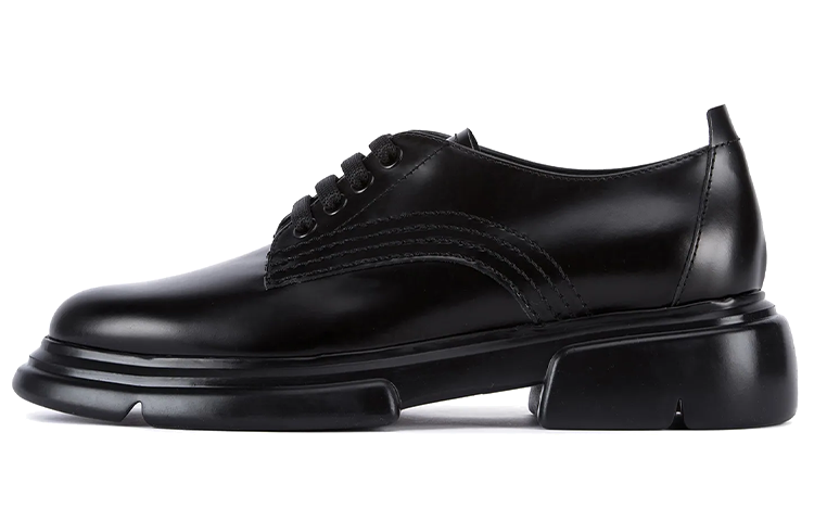 (Women) Emporio Armani Derby Brogue &#x27;Matte Black Leather&#x27; X3C164XF594100002