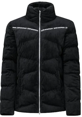 (W) EMPORIO ARMANI EA7 黑色高領棉質外套印花夾克. 6KTB09-TN4LZ-1200 Order (W) EMPORIO ARMANI EA7 黑色高領棉質外套印花夾克. 6KTB09-TN4LZ-1200