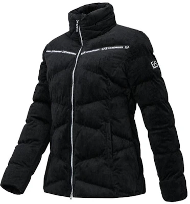 (W) EMPORIO ARMANI EA7 黑色高領棉質外套印花夾克. 6KTB09-TN4LZ-1200 Shop (W) EMPORIO ARMANI EA7 黑色高領棉質外套印花夾克. 6KTB09-TN4LZ-1200