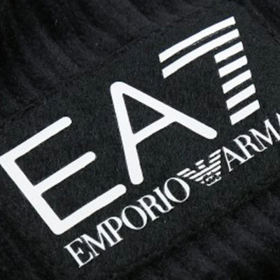 (W) EMPORIO ARMANI EA7 黑色高領棉質外套印花夾克. 6KTB09-TN4LZ-1200 Sizing (W) EMPORIO ARMANI EA7 黑色高領棉質外套印花夾克. 6KTB09-TN4LZ-1200