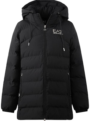 (W) 엠포리오 아르마니 EA7 블랙 로고 프린트 후드 집업 코튼 자켓 6LTK09-TN5VZ-0200 Order (W) 엠포리오 아르마니 EA7 블랙 로고 프린트 후드 집업 코튼 자켓 6LTK09-TN5VZ-0200