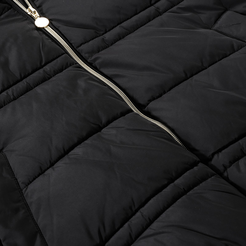 Shop (W) EMPORIO ARMANI EA7 黑色印花連帽棉質外套 SS24. 6RTB09-TNDAZ-0200