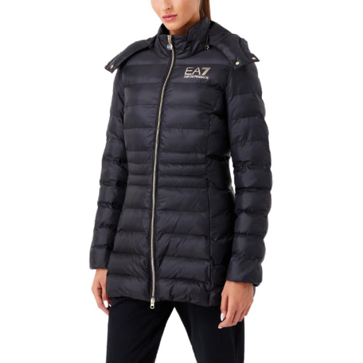 Details for (W) EMPORIO ARMANI EA7 黑色LOGO印花連帽棉外套 FW23. 6RTK01-TN88Z-0200