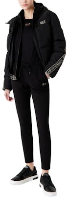 (W) EMPORIO ARMANI EA7 黑色標誌連帽外套 - 休閒運動服裝 6RTB25-TN8AZ-1200 Shop (W) EMPORIO ARMANI EA7 黑色標誌連帽外套 - 休閒運動服裝 6RTB25-TN8AZ-1200