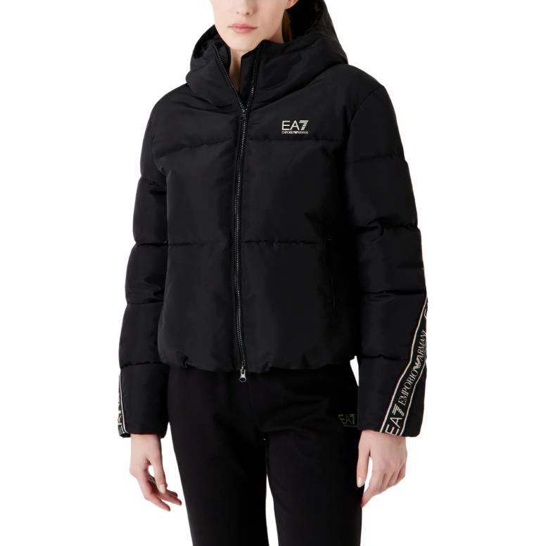 Purchase (W) EMPORIO ARMANI EA7 黑色標誌連帽外套 - 休閒運動服裝 6RTB25-TN8AZ-1200