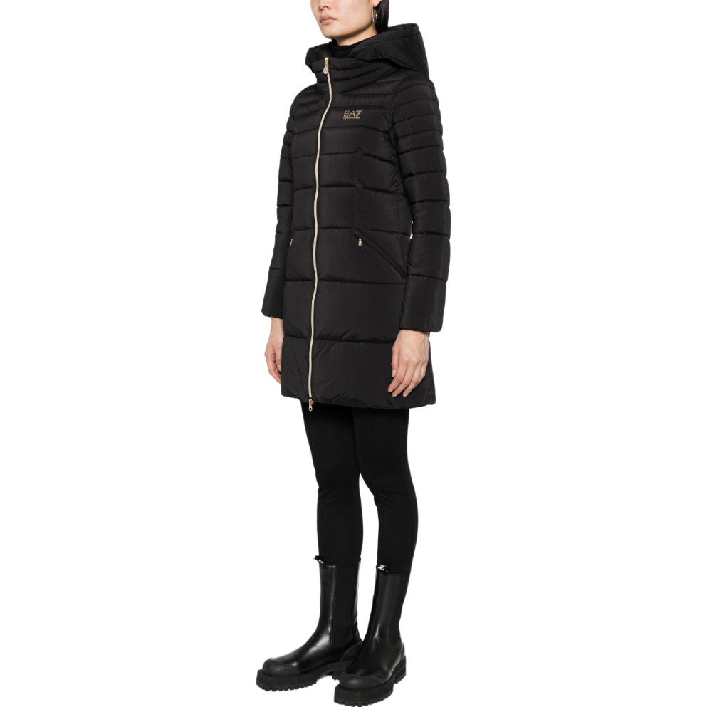 (Women) EMPORIO ARMANI EA7  Black Mid-Length Casual Cotton Jacket with Logo. 6RTL01-TNDAZ-0200 圖 5