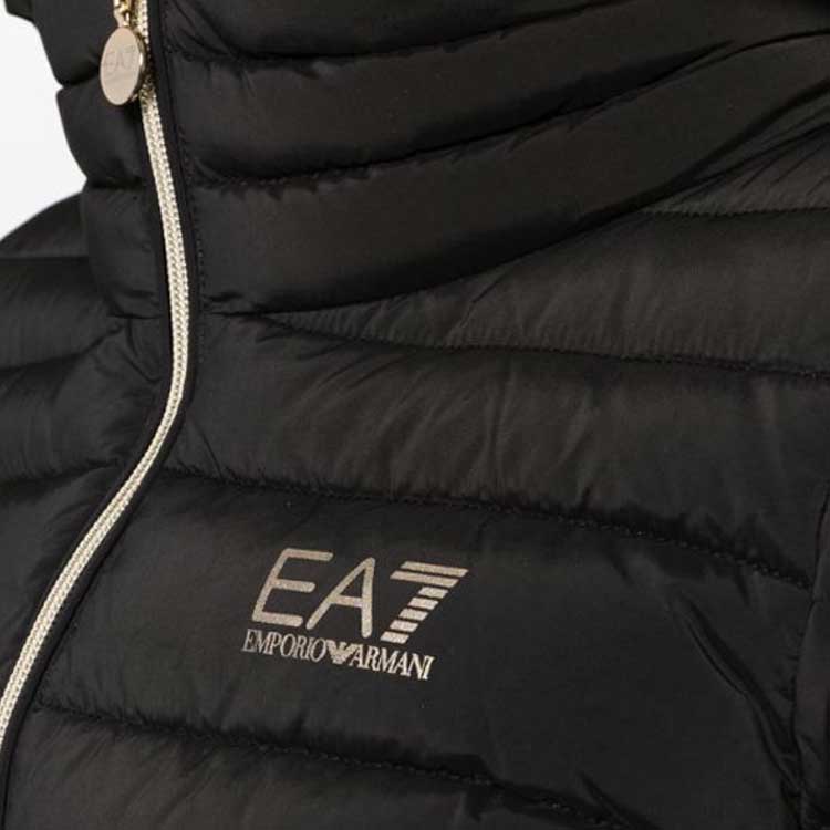 (Women) EMPORIO ARMANI EA7  Black Mid-Length Casual Cotton Jacket with Logo. 6RTL01-TNDAZ-0200 圖 6