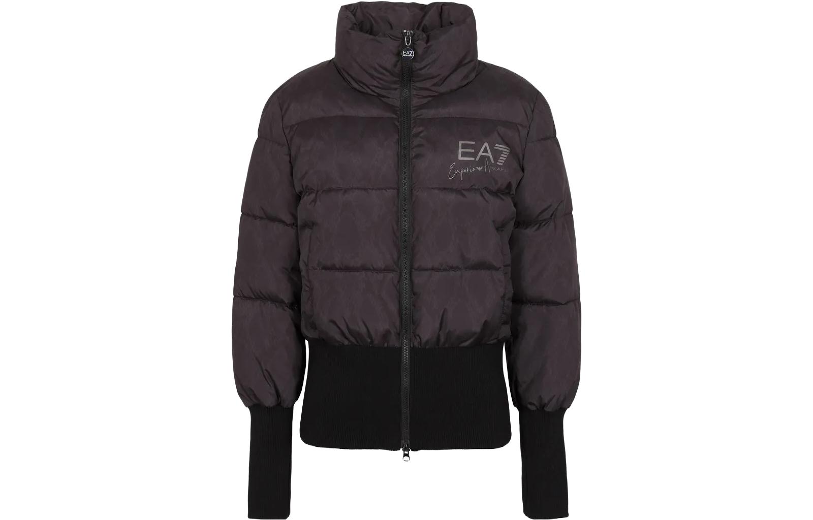 (Women) EMPORIO ARMANI EA7  Black Solid Color Long-Sleeve Cotton Jacket 6RTB03-TNF8Z-12238 圖 2