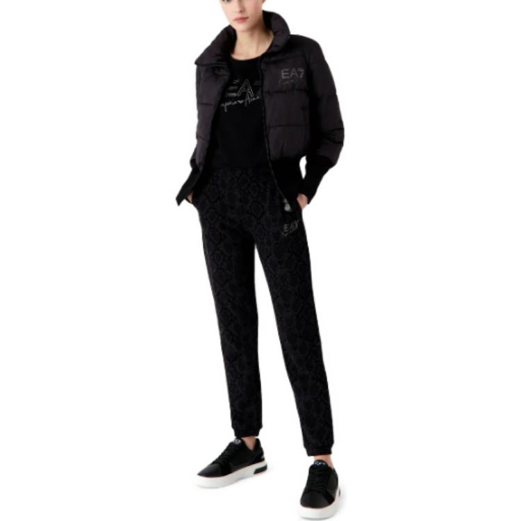 (Women) EMPORIO ARMANI EA7  Black Solid Color Long-Sleeve Cotton Jacket 6RTB03-TNF8Z-12238 圖 4