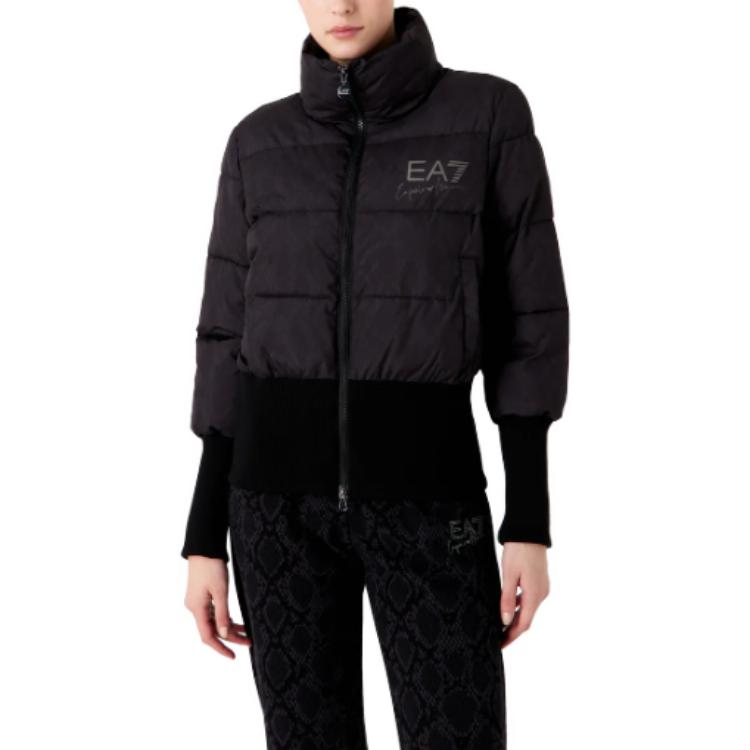 (Women) EMPORIO ARMANI EA7  Black Solid Color Long-Sleeve Cotton Jacket 6RTB03-TNF8Z-12238 圖 5