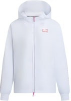 (Women) Emporio Armani EA7 White Logo Hoodie Jacket Casual Long Sleeve SS24. 3DTB11-TNBCZ-1100 (Women) Emporio Armani EA7 White Logo Hoodie Jacket Casual Long Sleeve SS24. 3DTB11-TNBCZ-1100