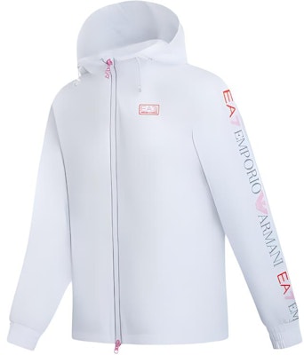 (W) エンポリオアルマーニEA7 ホワイトロゴ フーディジャケット 長袖 カジュアル SS24 3DTB11-TNBCZ-1100 Shop (W) エンポリオアルマーニEA7 ホワイトロゴ フーディジャケット 長袖 カジュアル SS24 3DTB11-TNBCZ-1100