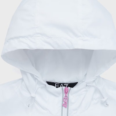 (W) エンポリオアルマーニEA7 ホワイトロゴ フーディジャケット 長袖 カジュアル SS24 3DTB11-TNBCZ-1100 Details for (W) エンポリオアルマーニEA7 ホワイトロゴ フーディジャケット 長袖 カジュアル SS24 3DTB11-TNBCZ-1100