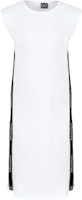 (Women) EMPORIO ARMANI EA7 White Logo Print Crew Neck Midi T-Shirt Dress. 3DTA61-TJ6SZ-1100 (Women) EMPORIO ARMANI EA7 White Logo Print Crew Neck Midi T-Shirt Dress. 3DTA61-TJ6SZ-1100