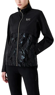 (W) Emporio Armani EA7 黑色标志印花长袖夹克 6RTB06-TNBCZ-12238 Shop (W) Emporio Armani EA7 黑色标志印花长袖夹克 6RTB06-TNBCZ-12238