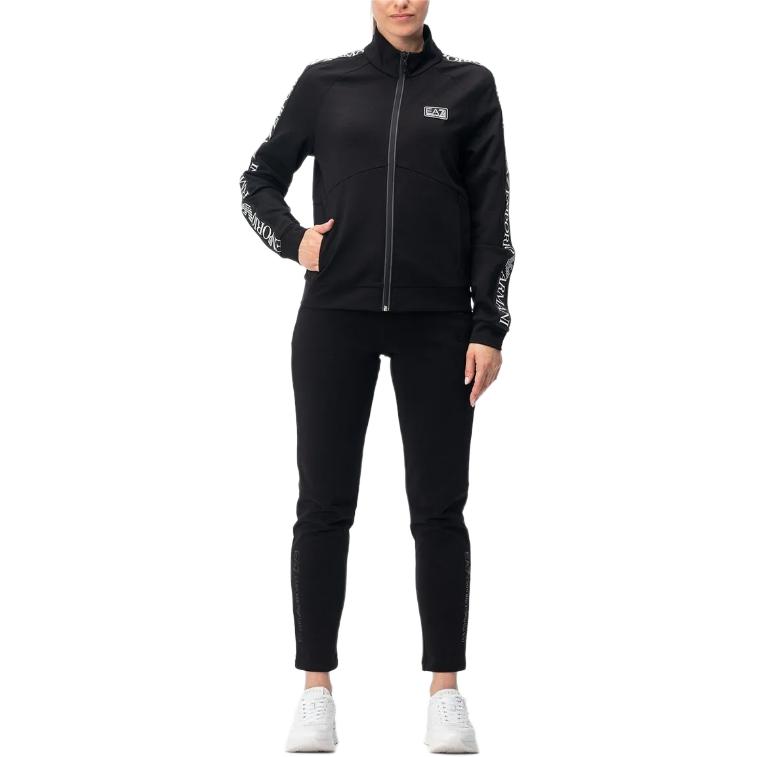 (Women) Emporio Armani EA7 Black Zip-Up Logo Jacket with Stand Collar 3DTM17-TJKWZ-1200 圖 4