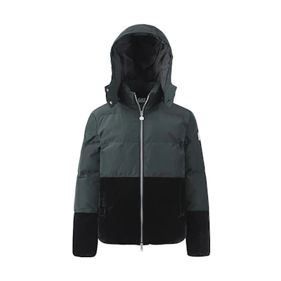 (Women) EMPORIO ARMANI EA7 FW22 Black Detachable Hood Casual Cotton Jacket 6LTB20-TN8AZ-1200