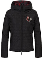 (Women) Emporio Armani EA7 FW22 Reversible Rabbit Embroidery Hooded Jacket Black. 3R2B96-2NFAZ-0999 (Women) Emporio Armani EA7 FW22 Reversible Rabbit Embroidery Hooded Jacket Black. 3R2B96-2NFAZ-0999