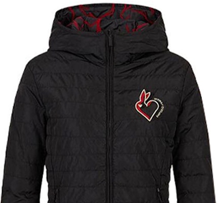 (W) Emporio Armani EA7 FW22 雙面兔刺繡連帽外套 黑色 3R2B96-2NFAZ-0999 Details for (W) Emporio Armani EA7 FW22 雙面兔刺繡連帽外套 黑色 3R2B96-2NFAZ-0999