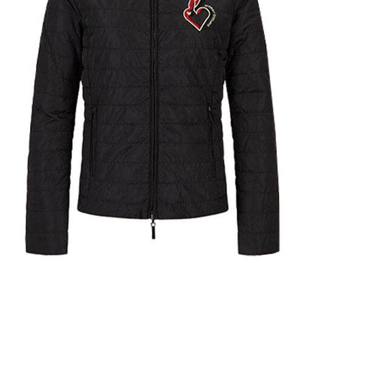 Sizing (W) Emporio Armani EA7 FW22 雙面兔刺繡連帽外套 黑色 3R2B96-2NFAZ-0999