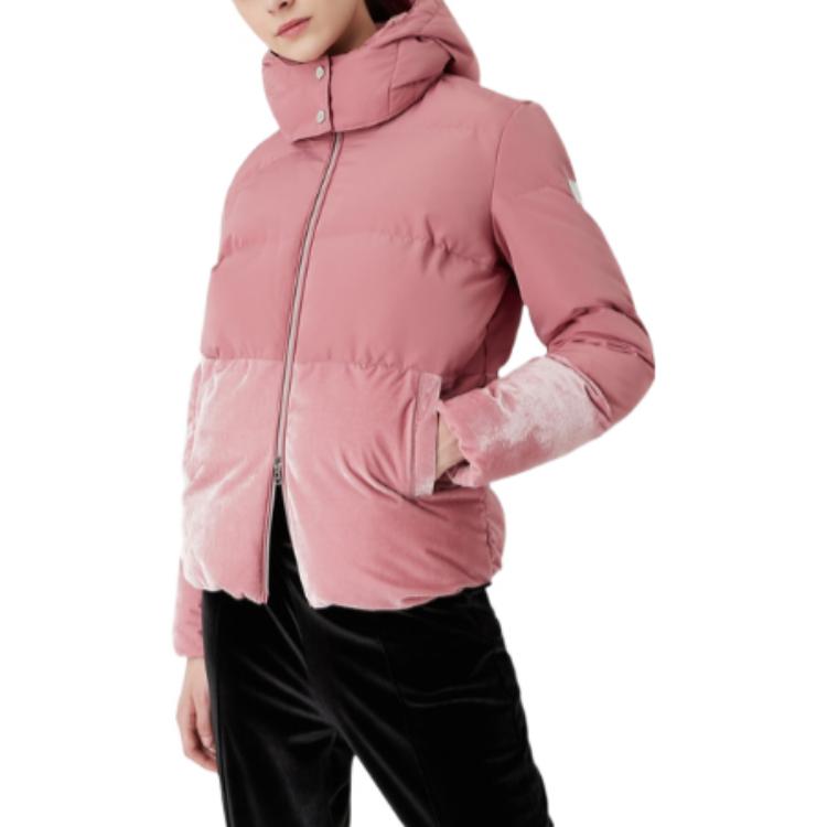 (Women) Emporio Armani EA7 FW22 Patchwork Detachable Hood Pink Jacket Women. 6LTB20-TN8AZ-1438 圖 4