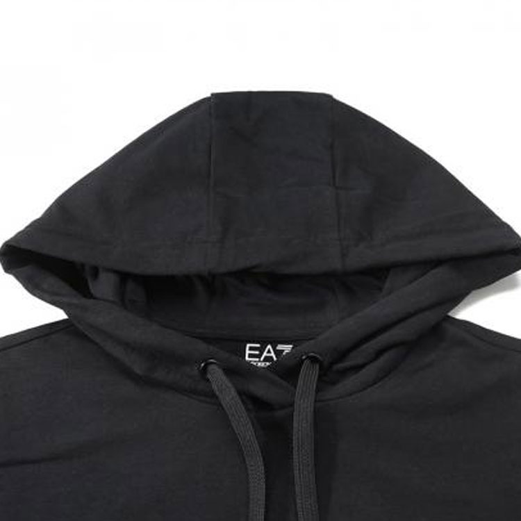 Details for (W) Emporio Armani EA7 FW23 Hoodie Hitam dengan Print Huruf. 6RTM05-TJCQZ-1200