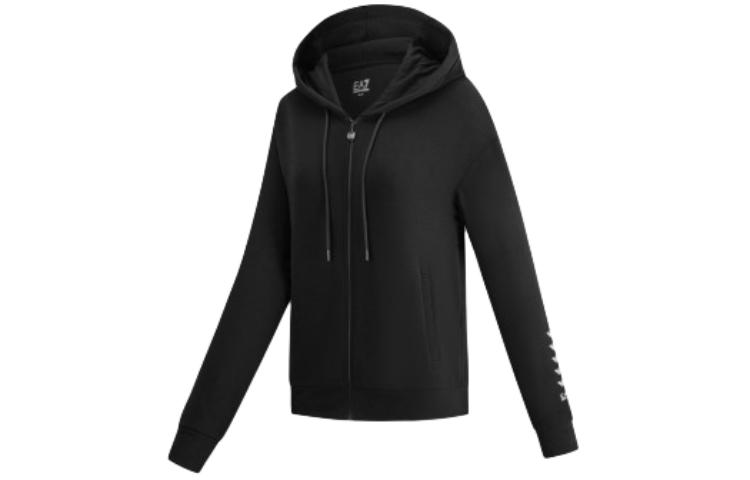 (Women) Emporio Armani EA7 FW23 Black Solid Hoodie Zip Jacket 6RTM28-TJPLZ-0200 圖 4