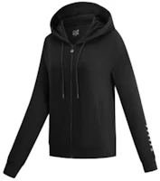 Shop (W) Emporio Armani EA7 FW23 黑色純色連帽拉鍊外套 6RTM28-TJPLZ-0200