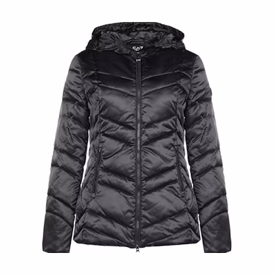 (Women) Emporio Armani EA7 Slim Hooded Down Winter Jacket Black 6HTB03-TN05Z-1200