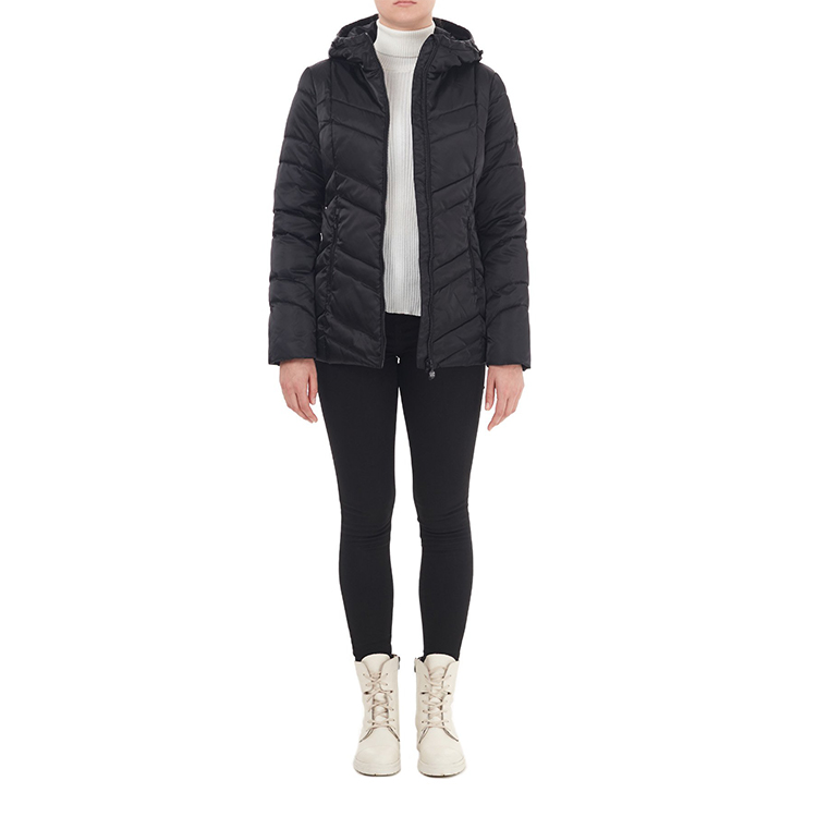 (Women) Emporio Armani EA7 Slim Hooded Down Winter Jacket Black 6HTB03-TN05Z-1200 圖 4