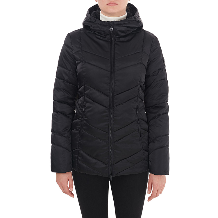 (Women) Emporio Armani EA7 Slim Hooded Down Winter Jacket Black 6HTB03-TN05Z-1200 圖 5