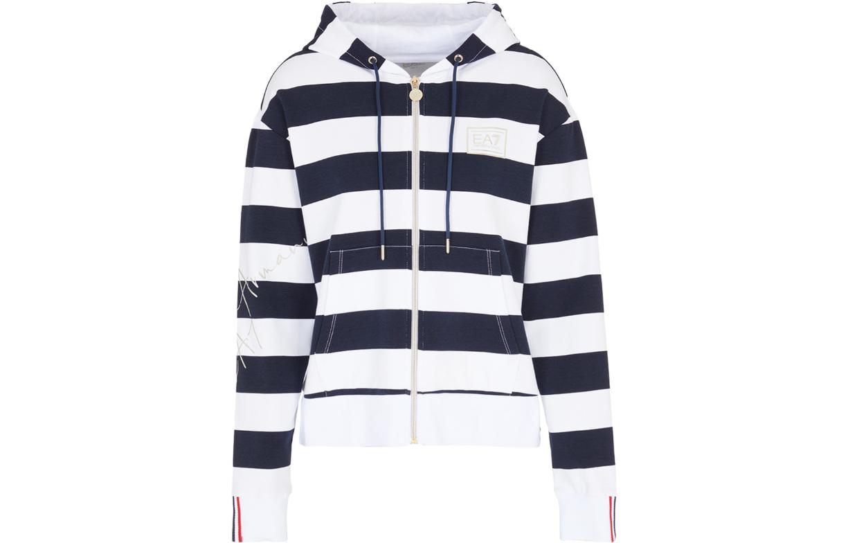 Order (W) Emporio Armani EA7 白色休閒連帽外套 長袖上衣 3RTM38-TJKXZ-2115