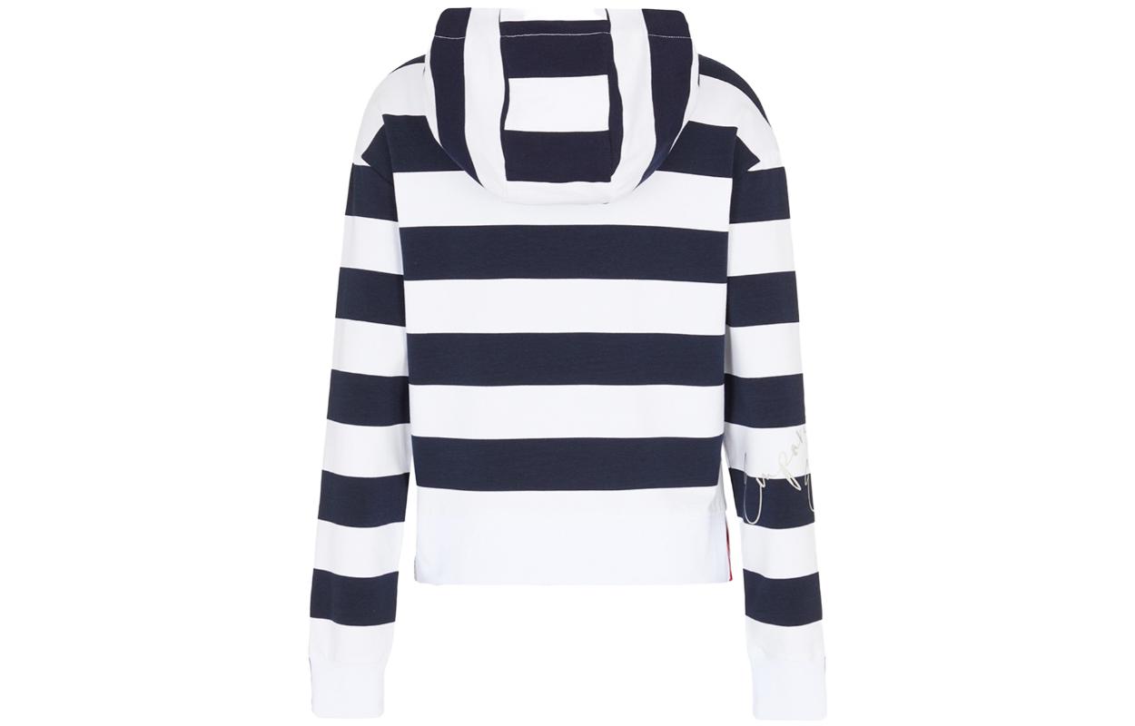 Lookbook (W) Emporio Armani EA7 白色休閒連帽外套 長袖上衣 3RTM38-TJKXZ-2115