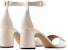 (W) Emporio Armani EA Kulit 'Milk White Buckle Block Heel' X3P817XF271100395
