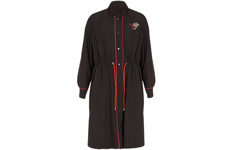 Order (W) エンポリオアルマーニ EA SS22 旧正月 タイガープリント 調節可能 ブラックコート レディース 3L2L69-2NHAZ-0999