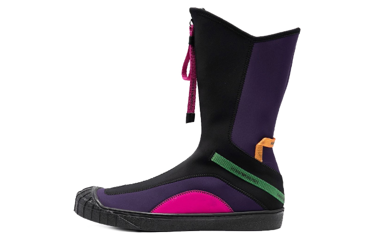 (W) Emporio Armani Fantasia Zip Boot 'Black Purple'