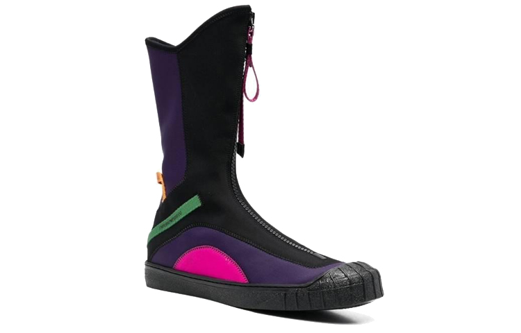(W) Emporio Armani Fashion Casual Ankle Boot 'Black Purple' 圖 2