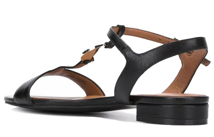 Shop (W) Sandalia Plana Emporio Armani 'Moda Simple Negra' X3P640XF43800002