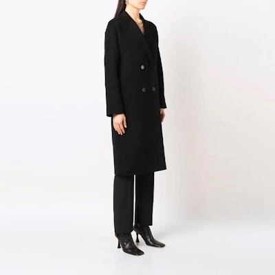 (W) Emporio Armani FW21 黑色寬鬆雙排扣西裝外套大衣 8N2L02-2NWEZ-0999 Purchase (W) Emporio Armani FW21 黑色寬鬆雙排扣西裝外套大衣 8N2L02-2NWEZ-0999