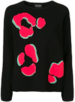 (Women) EMPORIO ARMANI FW21 Black Patterned Knit Pullover Sweater. 6G2MTQ-2M03Z-0999 (Women) EMPORIO ARMANI FW21 Black Patterned Knit Pullover Sweater. 6G2MTQ-2M03Z-0999