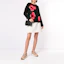 Lookbook (Women) EMPORIO ARMANI FW21 Black Patterned Knit Pullover Sweater. 6G2MTQ-2M03Z-0999