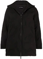 (Women) Emporio Armani FW21 Black Zip-Up Hooded Cotton Jacket. 6K2B94-1NZQZ-0999 (Women) Emporio Armani FW21 Black Zip-Up Hooded Cotton Jacket. 6K2B94-1NZQZ-0999