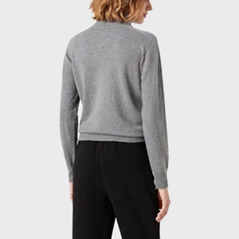 (Women) Emporio Armani FW21 Cashmere Turtleneck Knit Sweater Gray. 8N2MW2-2MA1Z-0657 圖 5
