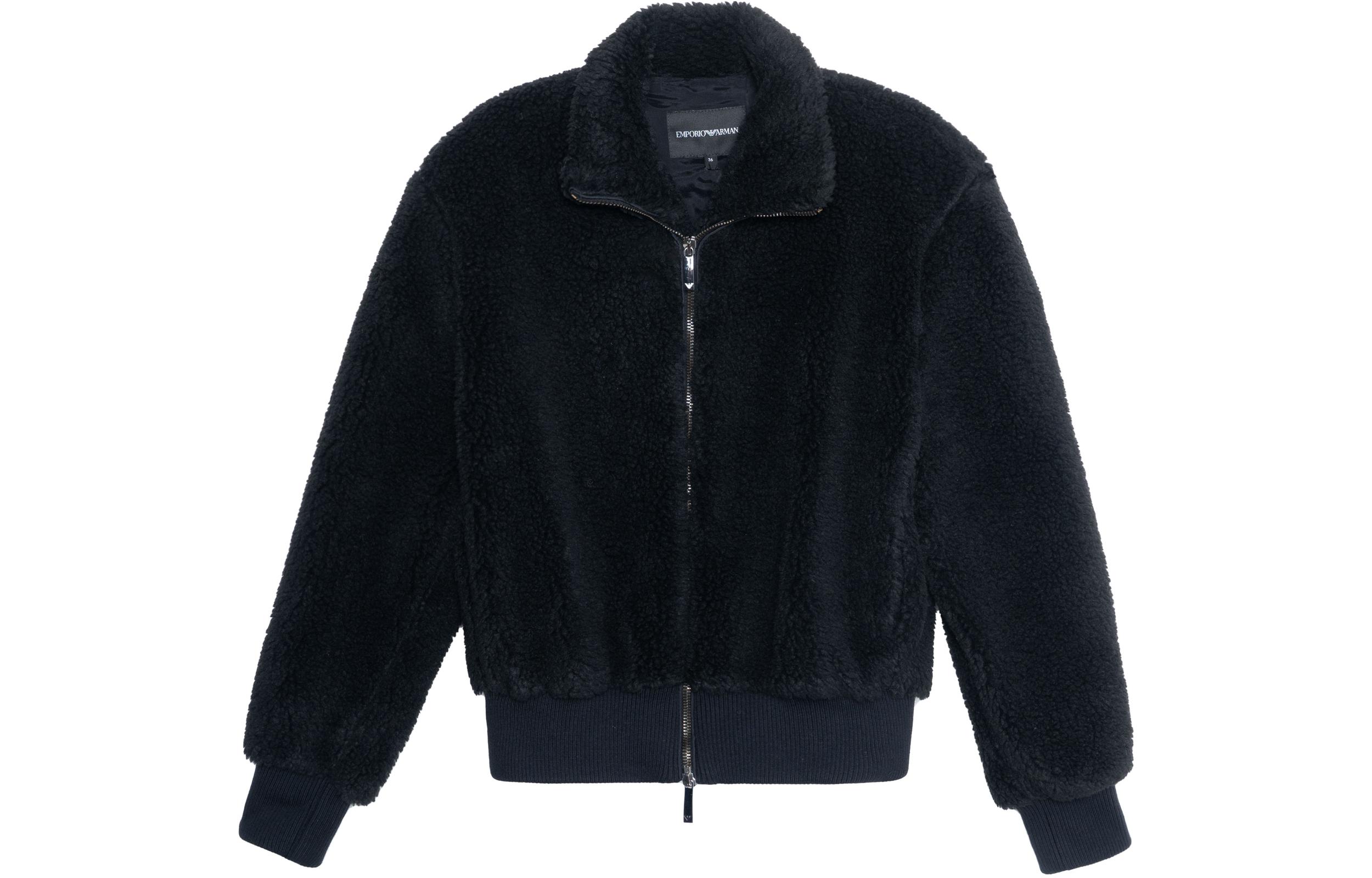 Order (W) エンポリオアルマーニ FW21 フェイクファー アビエータージャケット ブラック 6K2B95-2N9LZ-0999