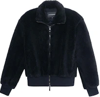 Order (Women) Emporio Armani FW21 Faux Fur Aviator Jacket Black 6K2B95-2N9LZ-0999