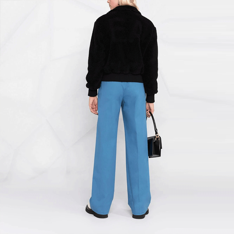 Purchase (W) エンポリオアルマーニ FW21 フェイクファー アビエータージャケット ブラック 6K2B95-2N9LZ-0999