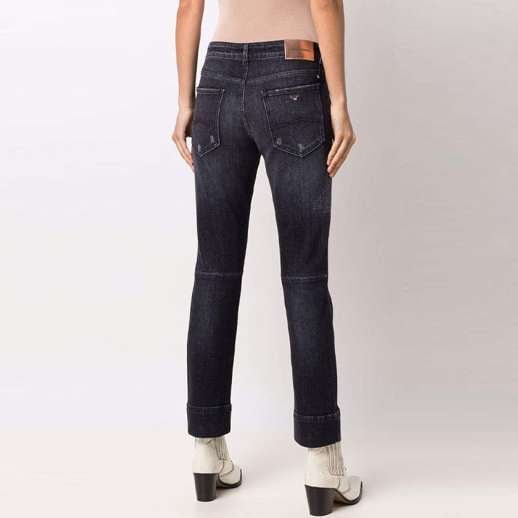 (Women) Emporio Armani FW21 Mid-Rise Straight Jeans Smoke Black 6K2J45-2DJ0Z-0005 圖 4